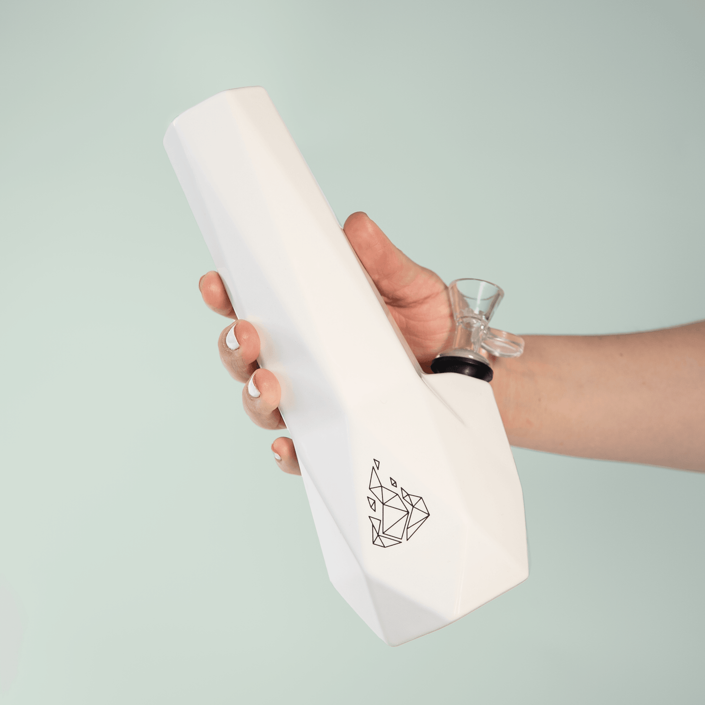 Hexagon Bong CannaDrop-Windship White
